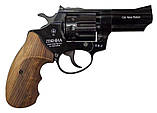 Револьвер флобера ZBROIA PROFI-3" (чорний / дерево) + 25 патронів у подарунок, фото 2