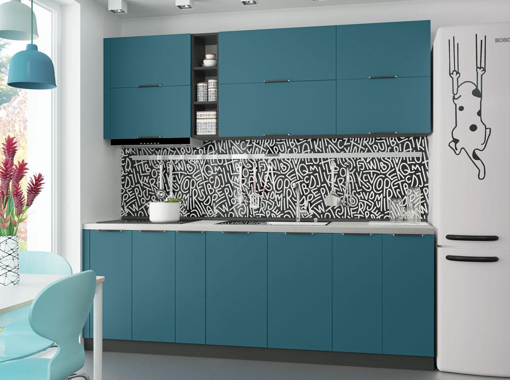 Кухня модульна Vip Master Flat Сучасна модульна кухня Кухня з матовими фасадами, фото 1