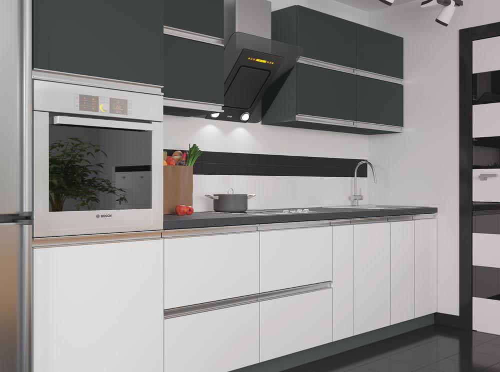 Кухня модульна Vip Master Альбіна Модульна кухня для дачі Кухня з алюмінієвою фурнітурою