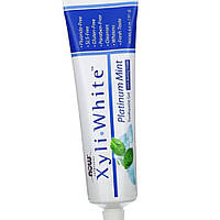 Зубна паста Now Foods Xyli White Toothpaste Gel 181 грам М'ята