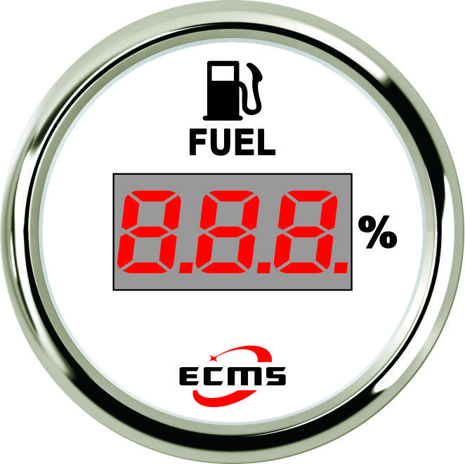 Цифровий датчик палива ECMS CEF2-WS-240-33 52мм білий 801-00037 СЕРІЯ ЕКОНОМ