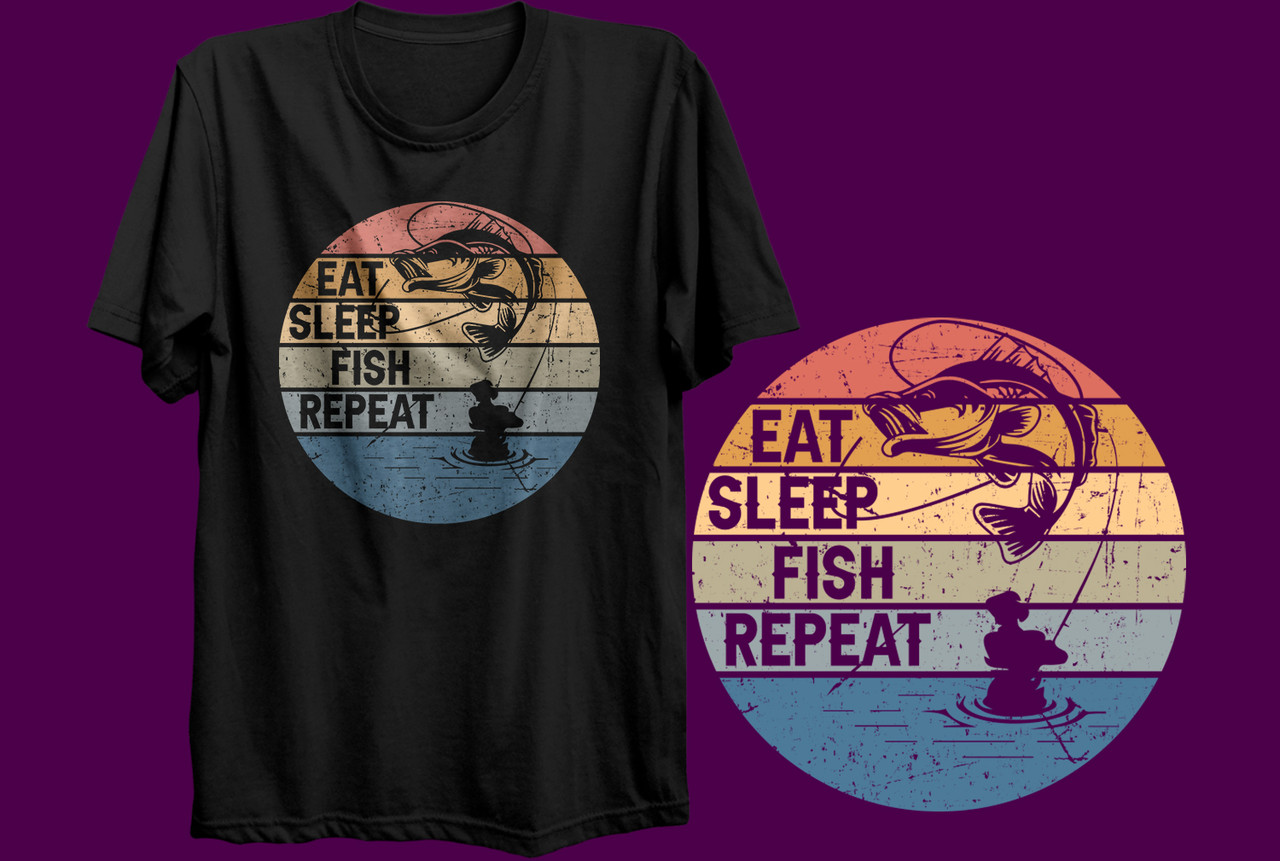 Футболка YOUstyle Fishing 0776 S Black