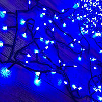 Новорічна світлодіодна гірлянда КОНУС 300LED 19.5м синій. Новорічні гірлянди святкове освітлення, фото 1
