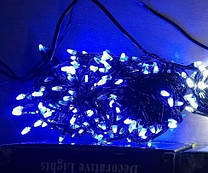 Новогодняя светодиодная гирлянда КОНУС 200LED 13м синий. Новогодние гирлянды праздничное освещение