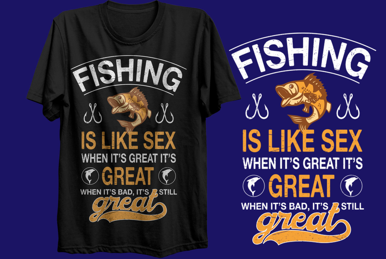 Футболка YOUstyle Fishing 0783 S Black