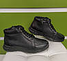 STTOPA деми зима. Розміри 40-44. Кросівки на широку ногу великих розмірів шкіряні. 212-4044 Чорні, фото 7