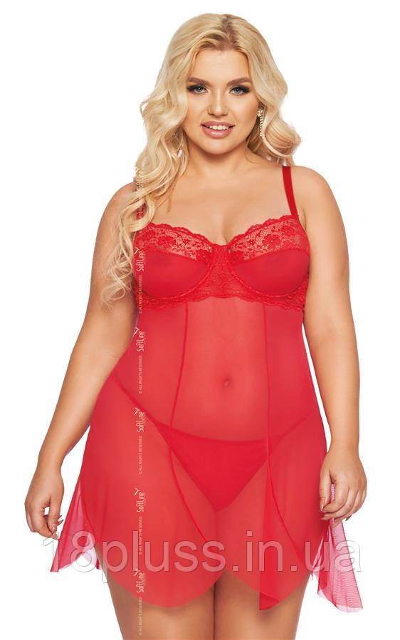 Корсет Softline 1895 Carla, червоний 3XL