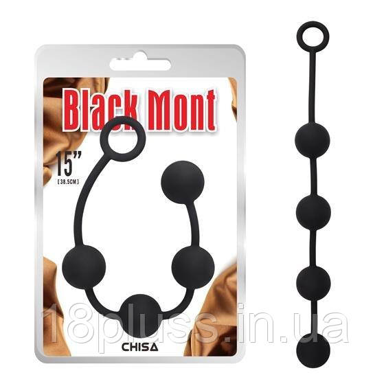 Анальний стимулятор - Black Mont "P" Storm Beads M, фото 1