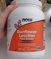 Лецитин Now Foods Sunflower Lecithin Pure Powder 454 грамм