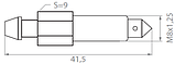 Штуцер прокачки гальм М8X1.25 мм довжиной 41,5 мм, фото 2