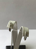 Золоті жіночі сережки з діамантами, вага 3,5 г.