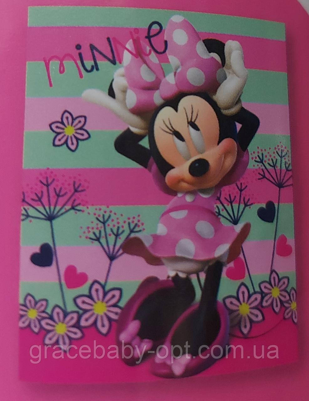 Плед для дівчат оптом, Disney, 100*140 см, № MIN-H-BLANKET-63