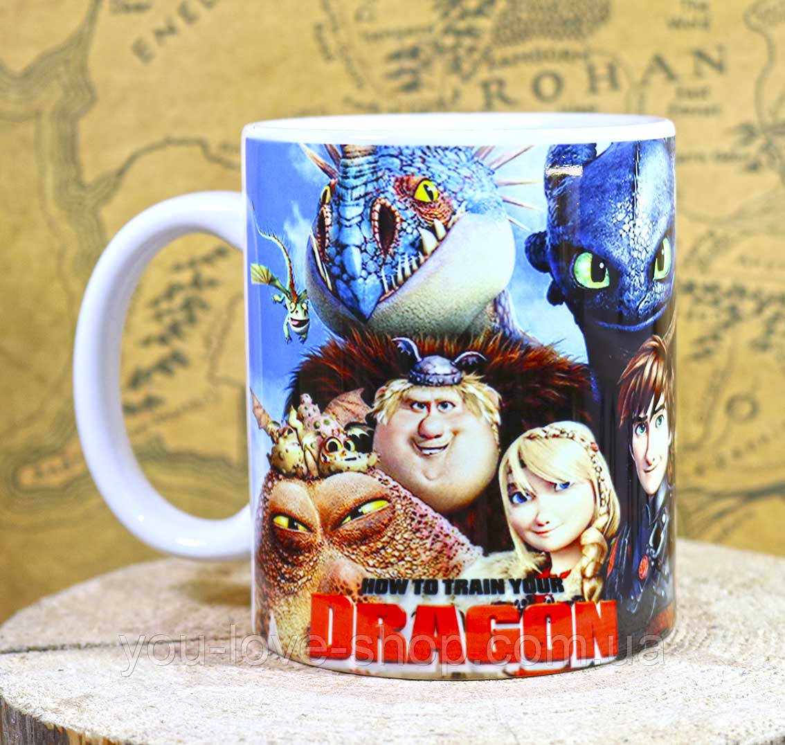 Чашка Як приручити дракона "Дружна команда" / How to Train Your Dragon