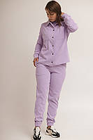 Вельветовий Костюм в рубчик, розмір М бузок