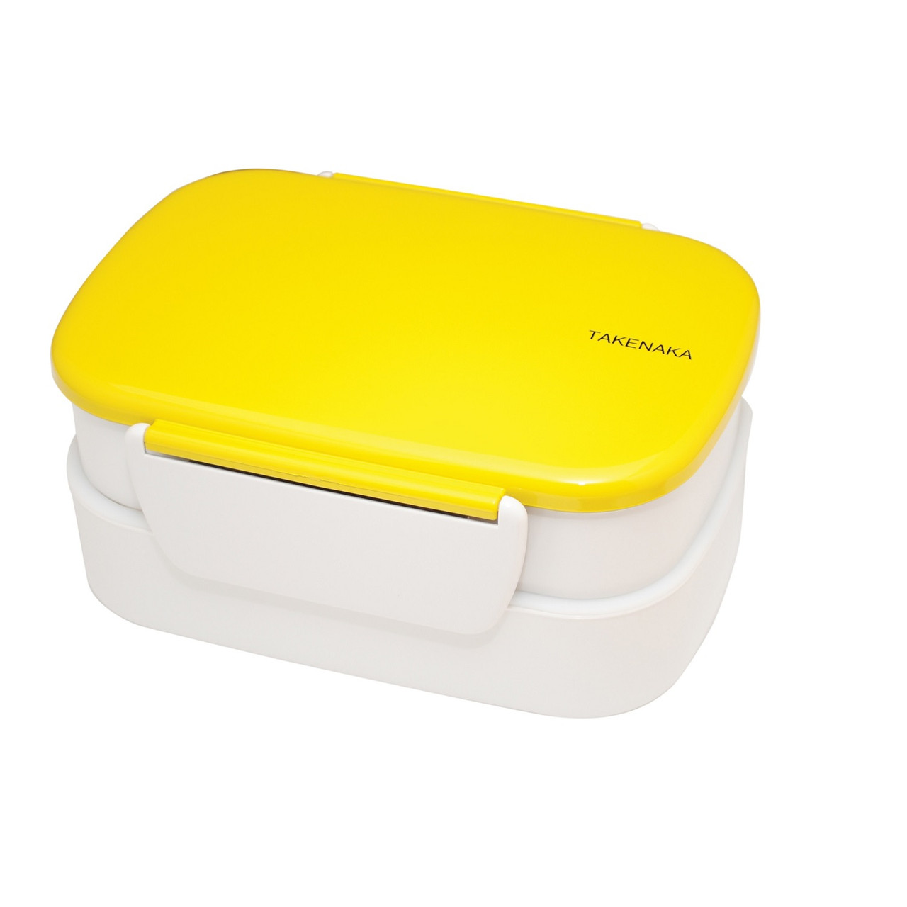 Ланчбокс 2в1 з роздільником Takenaka Bento Box Double 1,3 л Жовтий, фото 1