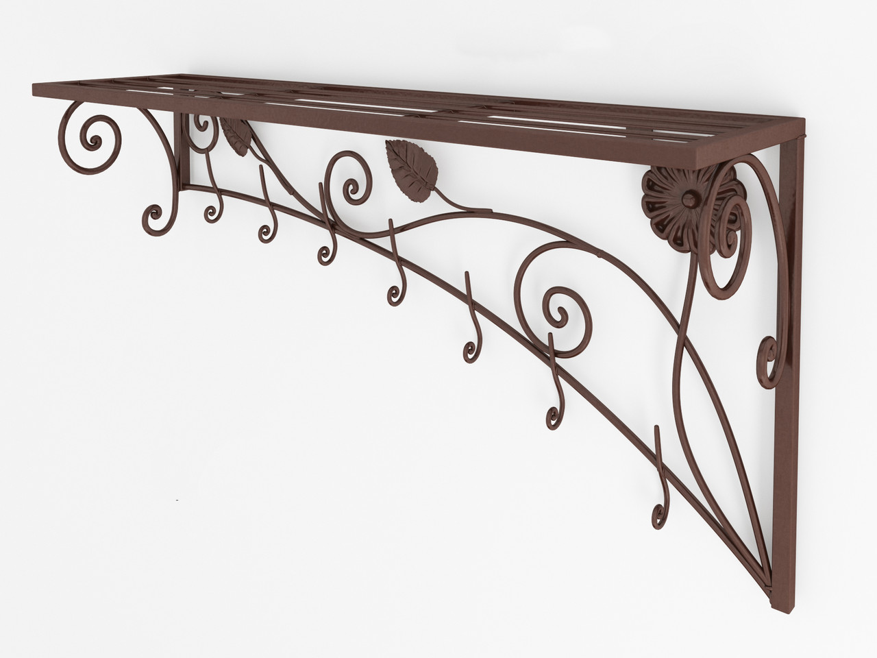 Вішалка настінна Річмонд метал коричневий (Tenero TM)