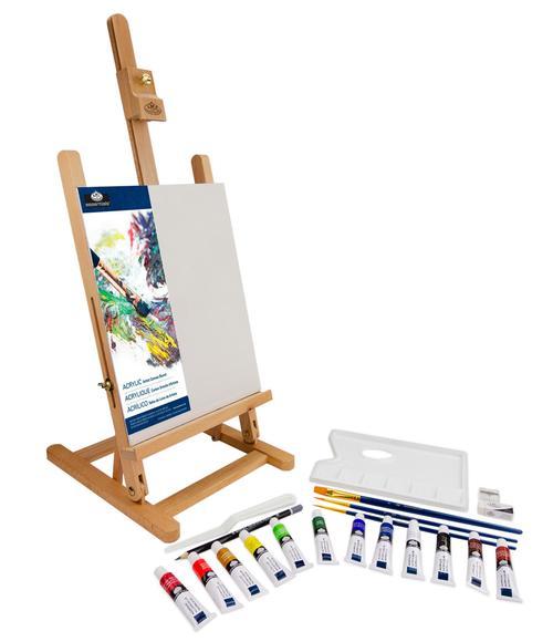 Купить Набор для рисования акрилом с мольбертом (22 предмета) Royal ...