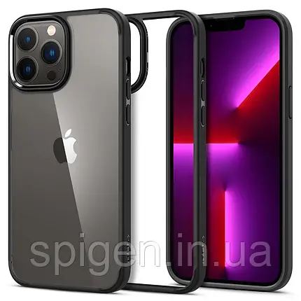 Чохол Spigen для iPhone 13 Pro Max - Hybrid Ultra, Matte Black, фото 1