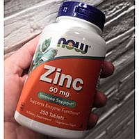 Цинк NOW Zinc 50 mg 250 табл