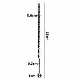 Сталевий уретральний катетер - Сріблястий - 15*0,6 см, фото 3