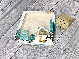 Коробка з віконцем 20*20*3 см кольорова 10шт