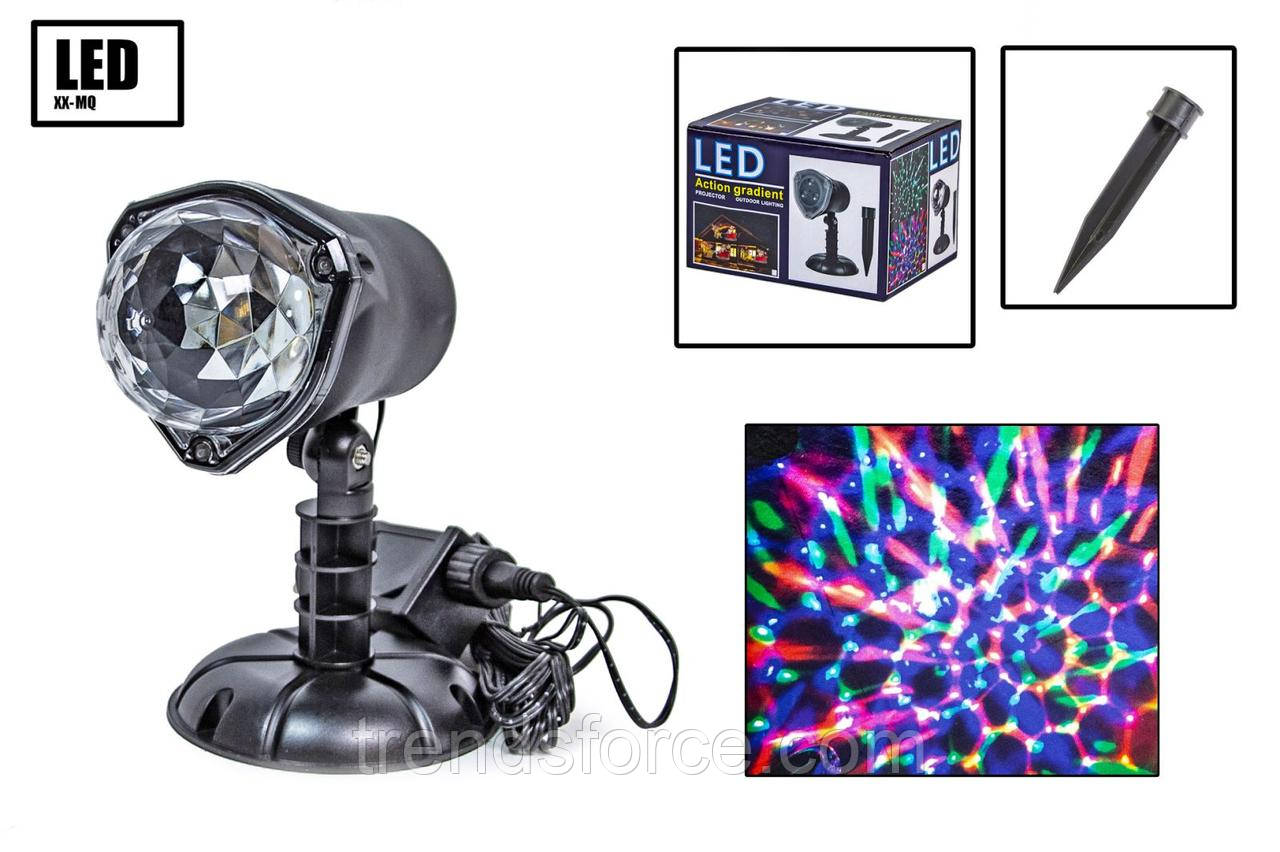 Новорічний вуличний лазерний проєктор X-LASER XX-MQ Led світло 197033