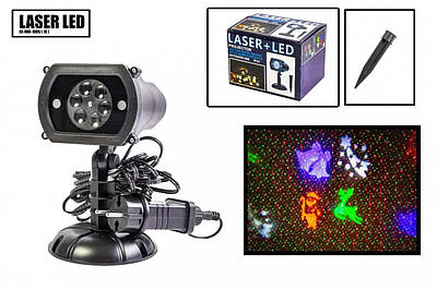 Новорічний вуличний лазерний проєктор 4 кольори X-LASER XX-MIX-1005 196707