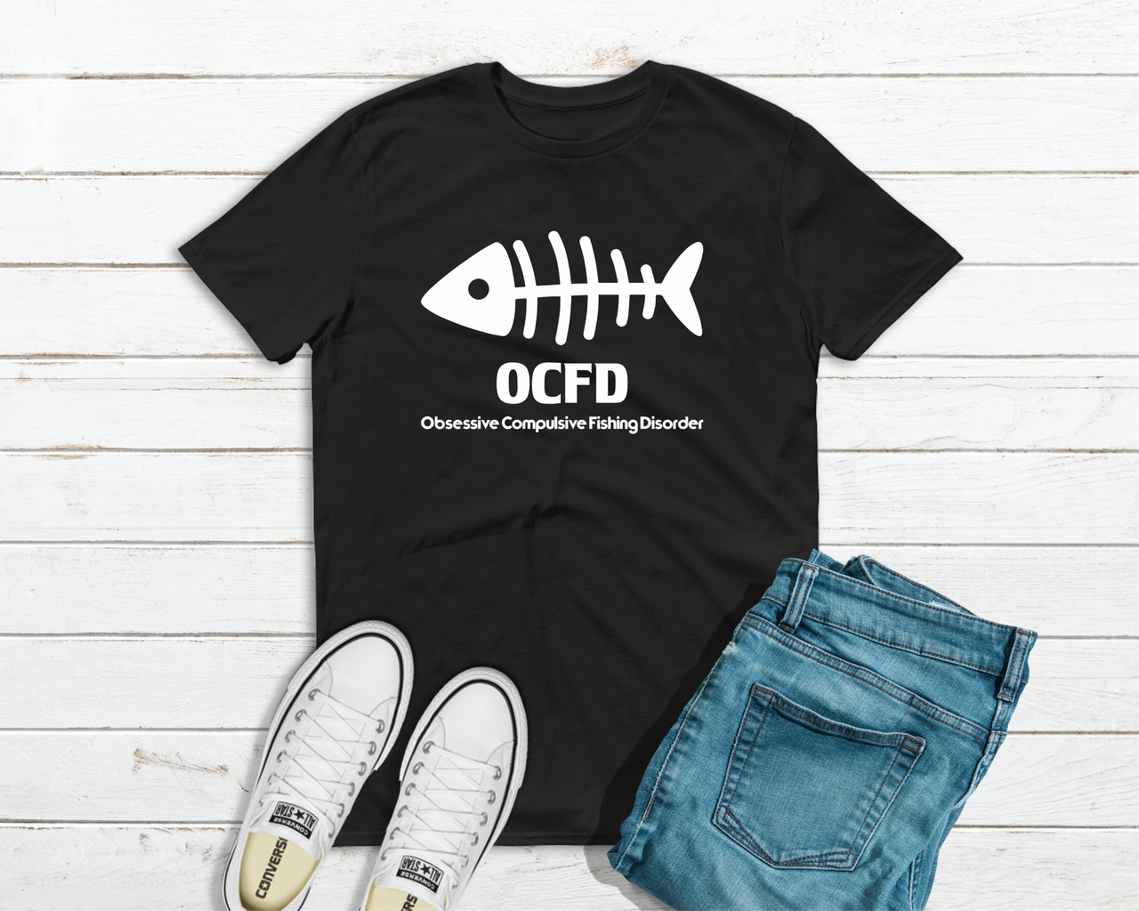 Футболка YOUstyle Fishing 0811 XL Black, фото 1