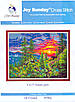 Набір для вишивання за нанесеною на канву схемою  "Sunset glow". AIDA 14CT printed 49*40 см, фото 3