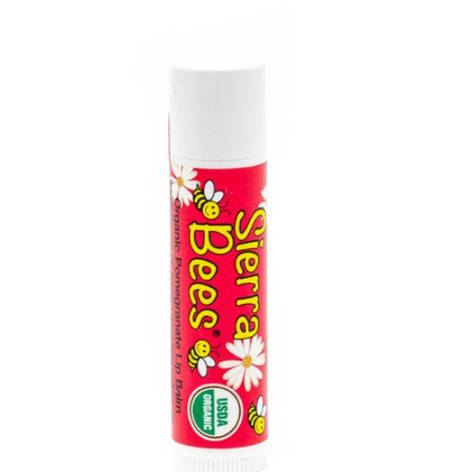 Органічний бальзам для губ Sierra Bees США Pomegranate Lip Balm гранатовий, фото 2
