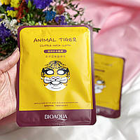 Восстанавливающая тканевая маска для лица с принтом BioAqua Tiger Moisturizing Facial Mask