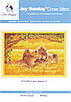 Набір для вишивання за нанесеною на канву схемою  "A lion family 2". AIDA 14CT printed 38*29 см, фото 3