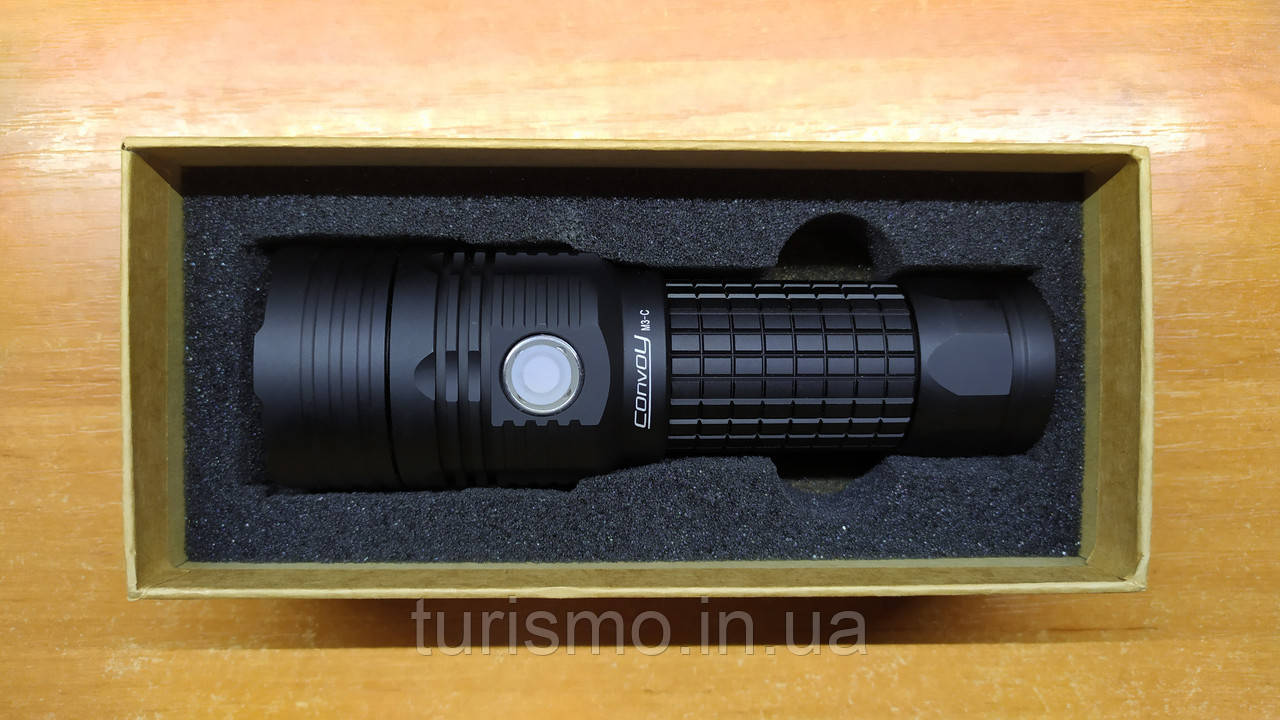 Ліхтар світлодіодний Convoy M3-C, зарядний порт Type-C, діод Cree XHP70.2, 3000K, 4300 люмен