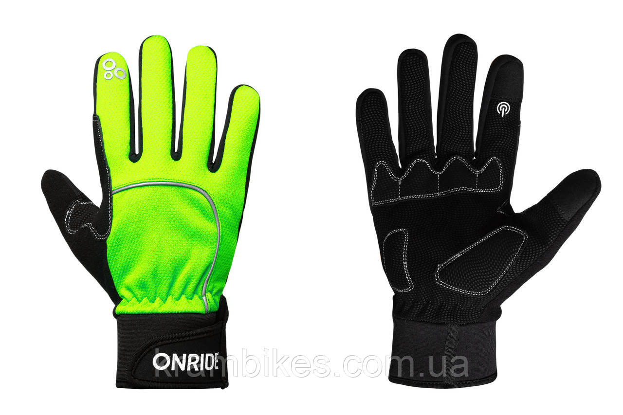 Рукавички OnRide Icy 10 розмір М неон-жовтий