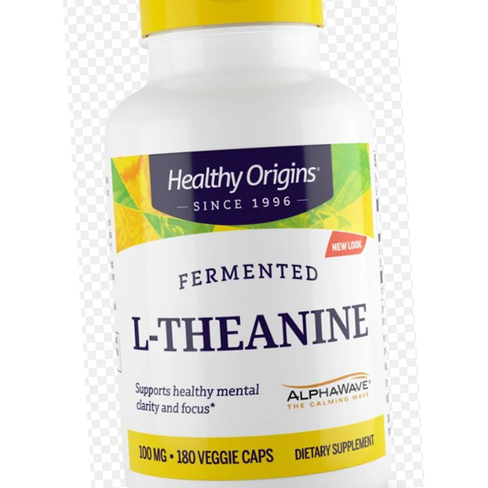 Л-теанін Healthy Origins L-Theanine 100 мг 180 капсул вег, фото 1