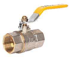 Кран кульовий для газу 3/4" BB жовта ручка RS-K Італія