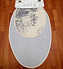 Набір овальних килимків для ванної та туалету 100х60 60х50 см, 100%Бавовна, Derya Ceviz Туреччина Сірий, фото 3