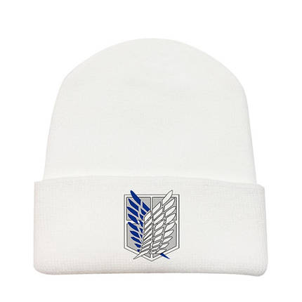 Шапка Атака Титанів Герб розмір One Size Біла, фото 1