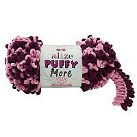 Alize Puffy More 6278 сливовий з рожевим