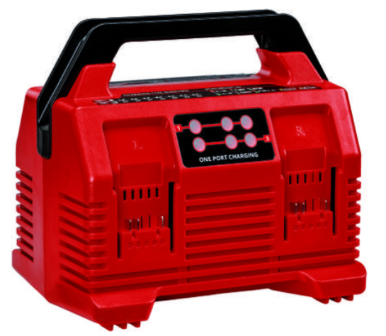 Зарядний пристрій для чотирьох акумуляторів Einhell 2x2 Power X-Quattrocharger 4А, фото 1