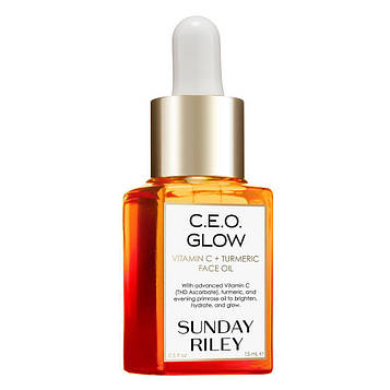 Олія для обличчя Sunday Riley C.E.O Glow Vitamin C + Turmeric Face Oil 10 мл (без коробки, з набору)