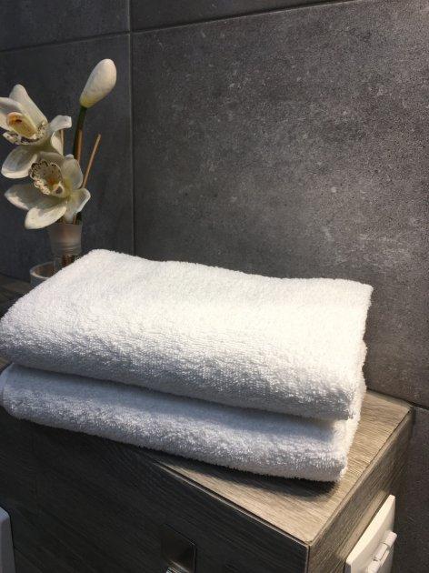 Рушник махровий для обличчя БІЛИЙ (петля 21/2) 50*90, фото 1