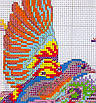 Набір для вишивання за нанесеною на канву схемою "Tulips and bird". AIDA 14CT printed 41*37 см, фото 7