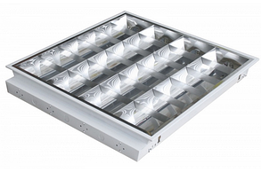 Світильник растровий вбудований LUMEN 4х18 Вт, 600х600