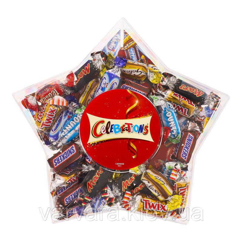 Набор конфет и печенья Новогодняя звезда Celebrations п/у 338г - фото 1 - id-p1498235692