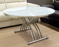 Круглый обеденный стол трансформер Верона -9 (B2252-9) TES Mobili, цвет белый
