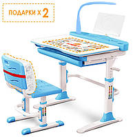 Комплект парта велика і стільчик Evo-Evo kids-19, 90 см, (з лампою і підставкою),