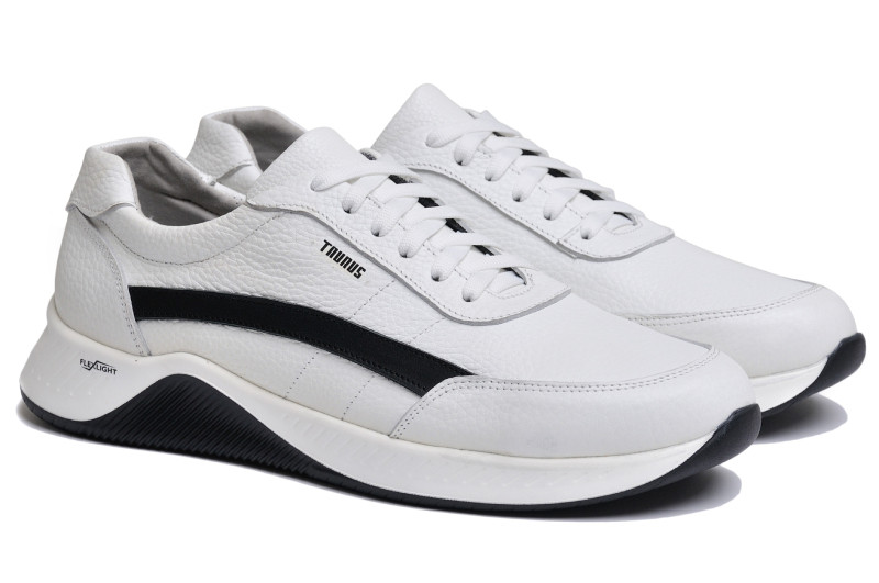 Чоловічі кросівки великого рзміру з натуральної шкіри 20/05 White р. 46 47 48 49 50