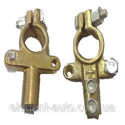 Клеми акумуляторні латунь 2шт "Україна" (вага 220гр)