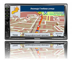 Магнітола 7" 2DIN "Fantom" FP-7080 (Black/Multi) /BT/сен.дисп./Навіг./пульт/4х50W